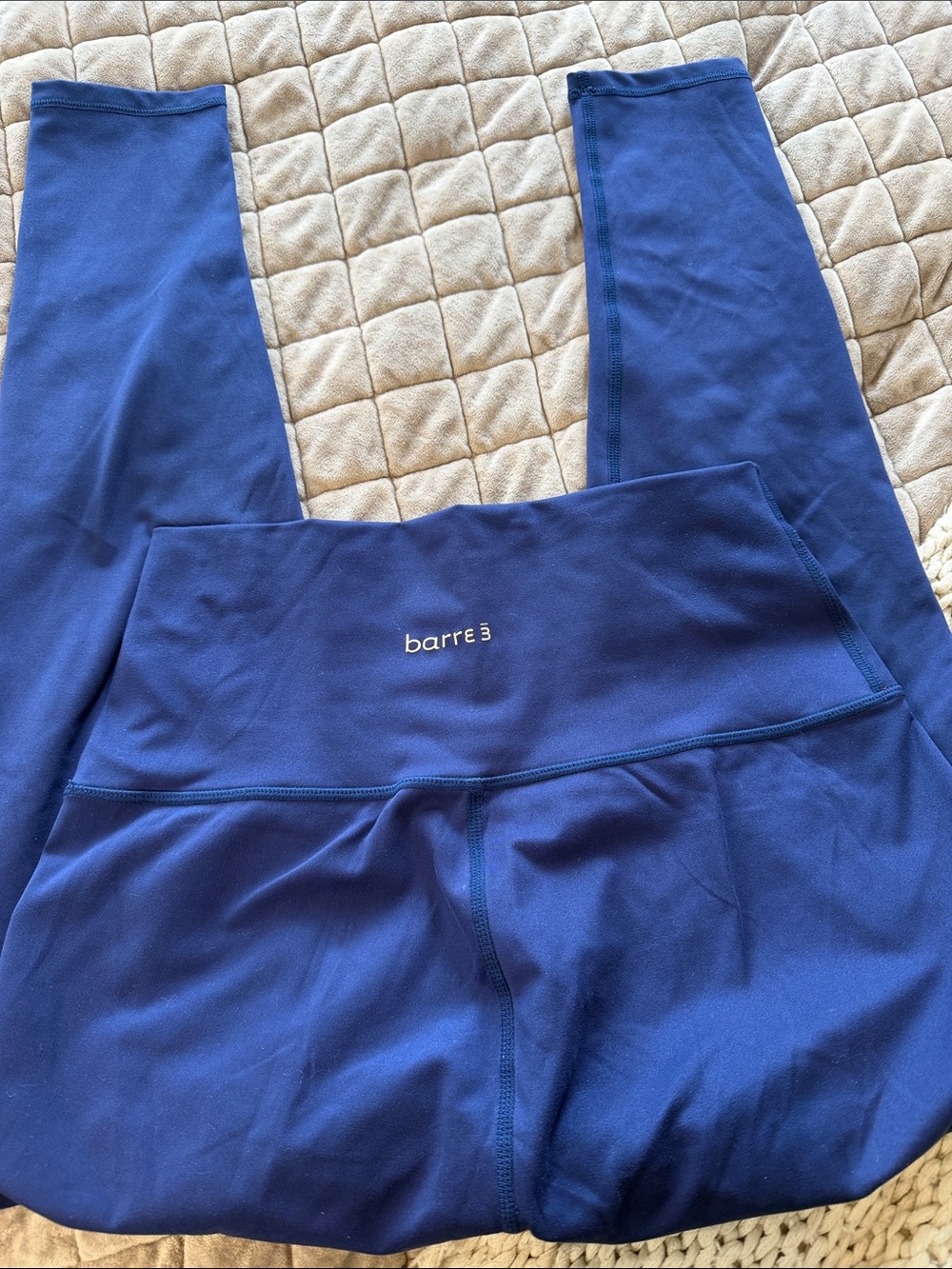 Barre3 High-Waist Navy Leggings size medium - Picture 2 of 3
